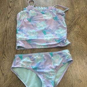 Hurley Blue and Purple Bikini Set Dreamy Swimwear